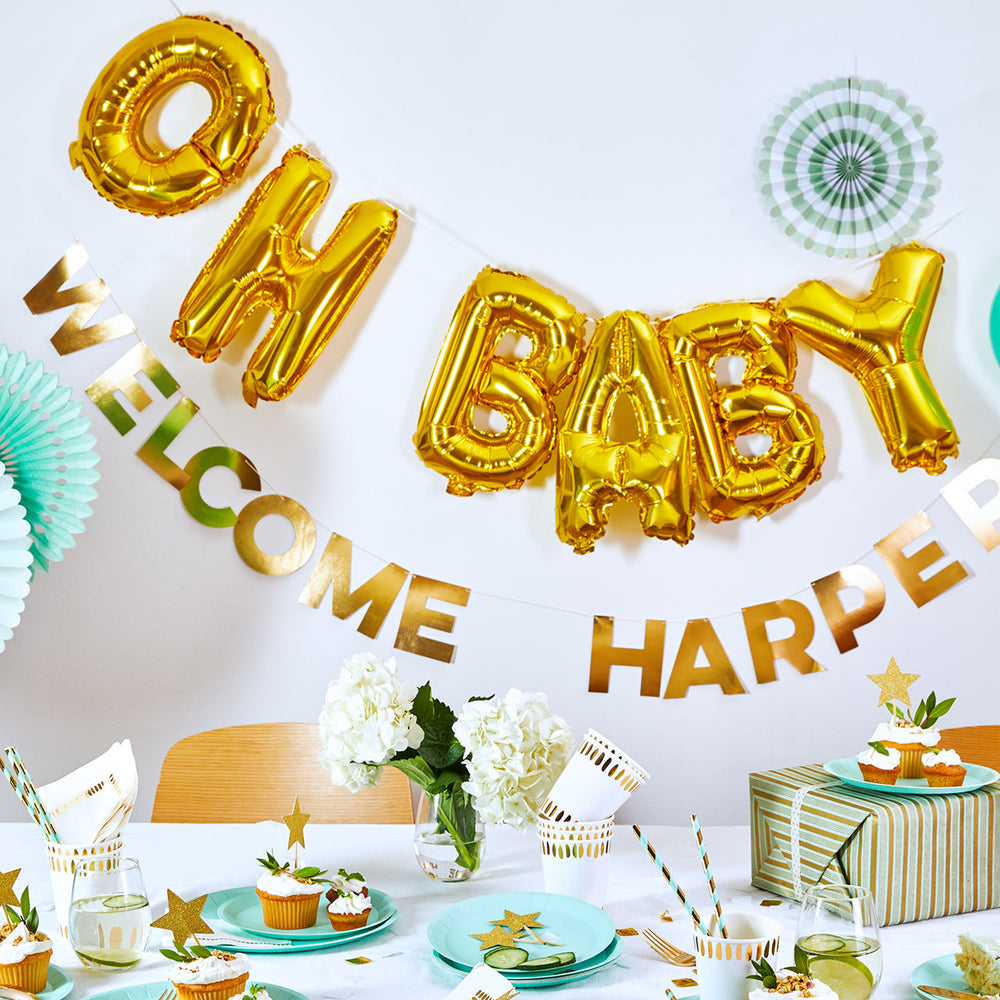 
                  
                    Oh Baby Balloon Banner | Amazing Pinatas 
                  
                