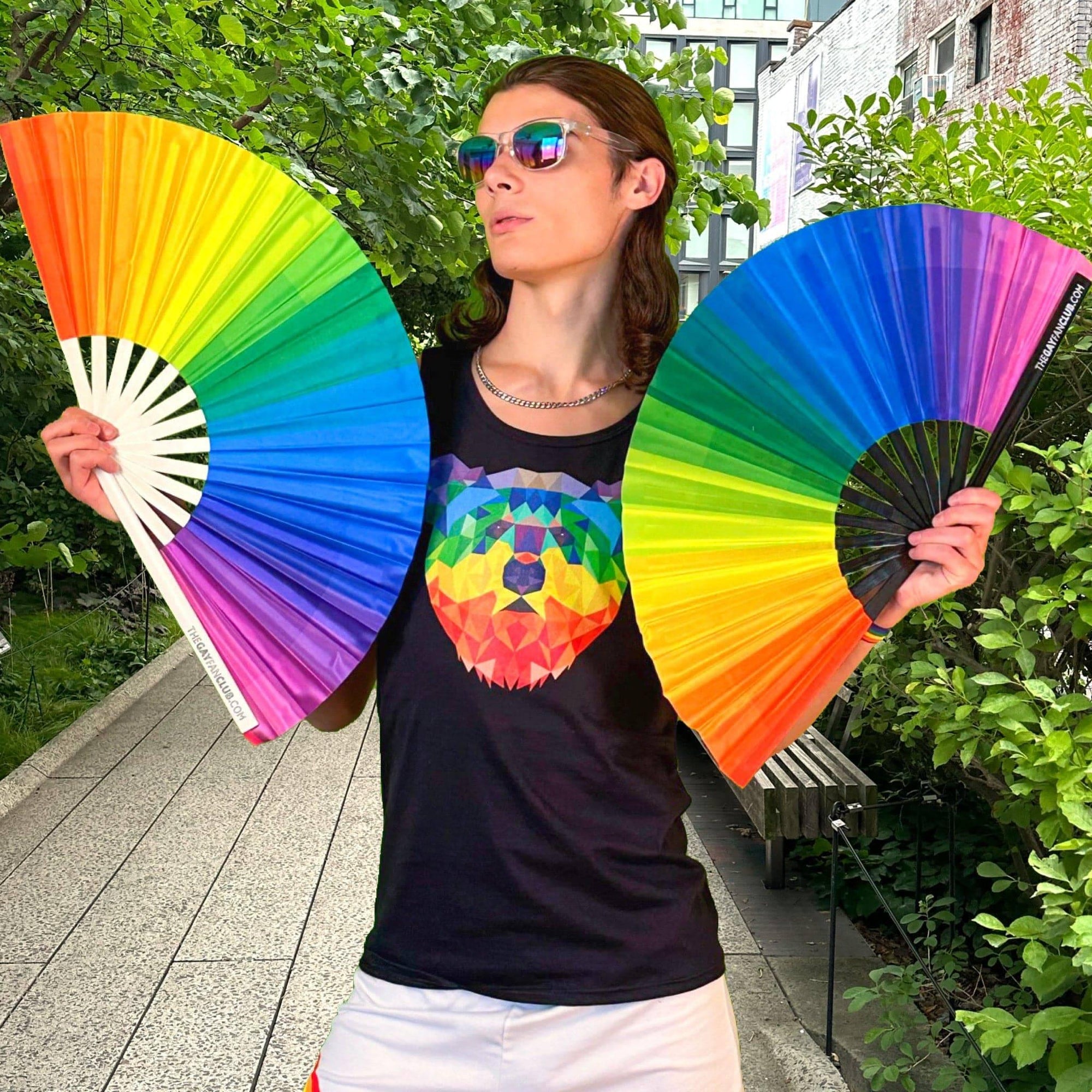 Over The Rainbow Fan (UV) | Amazing Pinatas 