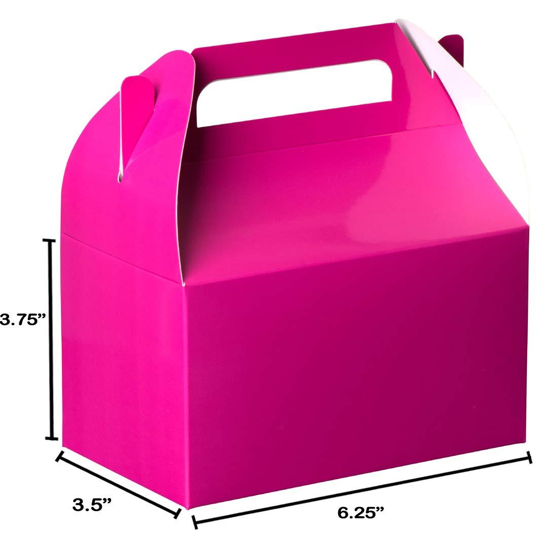 Party Favors Paper Pink 6.25" X 3.75" X 3.5" Treat Boxes 20 Pack | Amazing Pinatas 