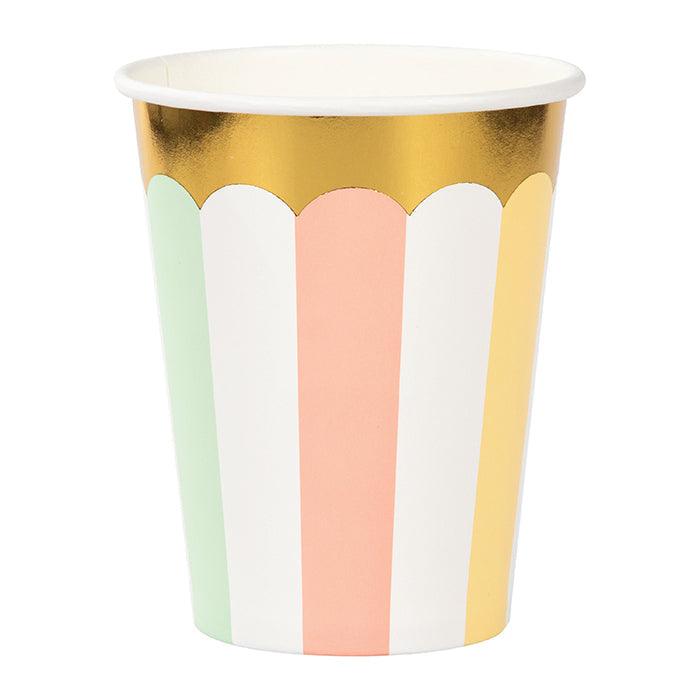 Pastel Celebrations Hot/Cold Cups 9Oz., Foil 8ct | Amazing Pinatas 