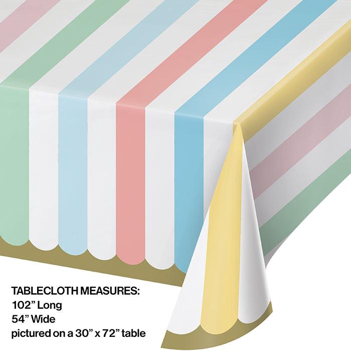 Pastel Celebrations Paper Tablecover 54" X 102" | Amazing Pinatas 