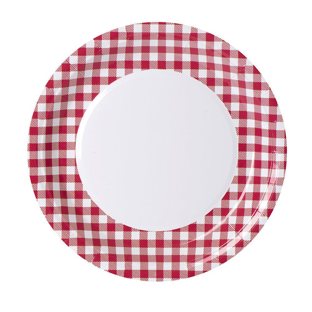 Picnic Themed 9" Disposable Round Paper Plates 100 Pack | Amazing Pinatas 