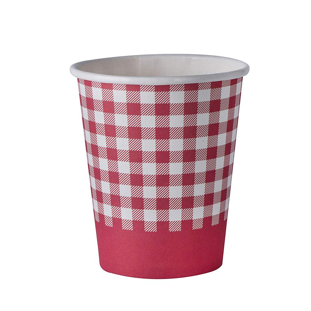 Picnic Themed 9 Oz Disposable Paper Cups 100 Pack | Amazing Pinatas 