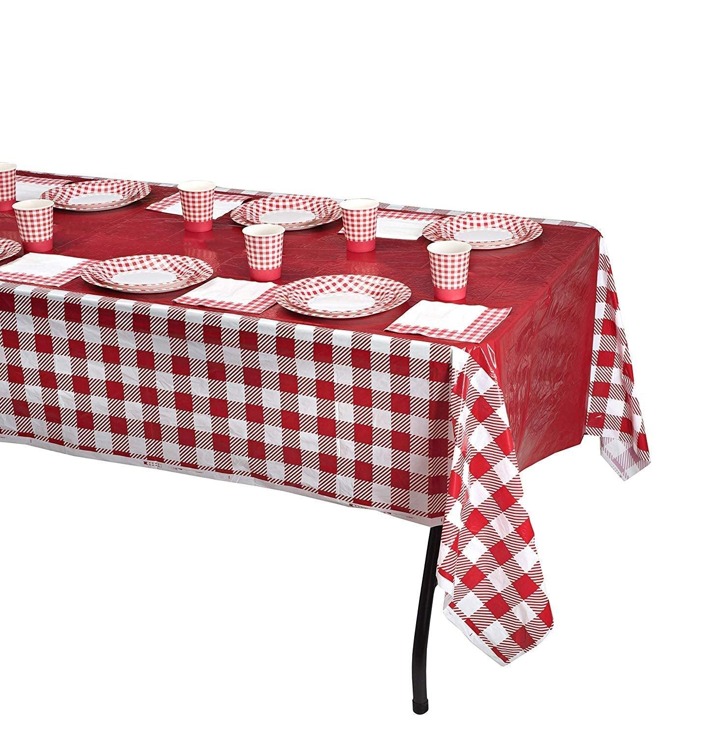 Picnic Themed Gingham Napkins Tableware Pack of 160 | Amazing Pinatas 