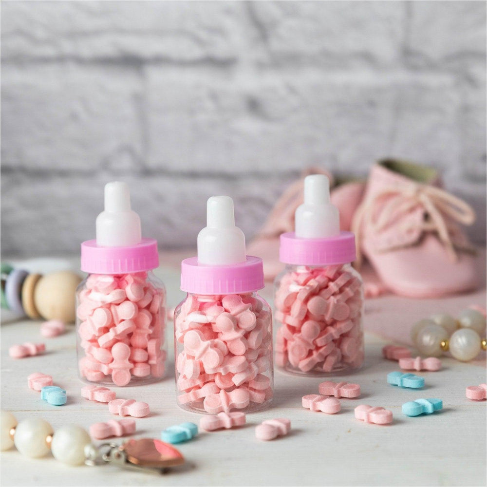 
                  
                    Pink Baby Girl Bottle Shaped Acrylic Candy Boxes 72 Pack 1.5"X3.5" | Amazing Pinatas 
                  
                