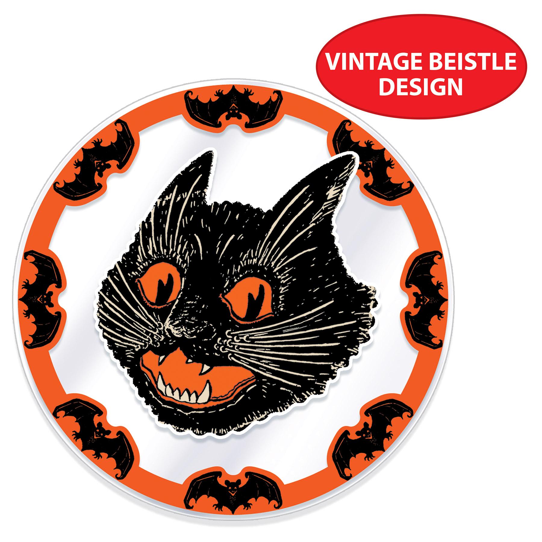 Plastic Vintage Halloween Round Placemats (4 per Package) | Amazing Pinatas 