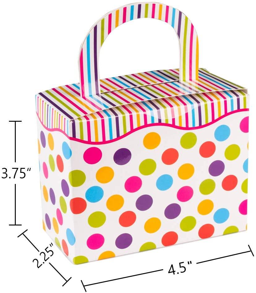 Polka Dot Candy Boxes 36 Pack 4.5" X 3.75" X 2.25" | Amazing Pinatas 