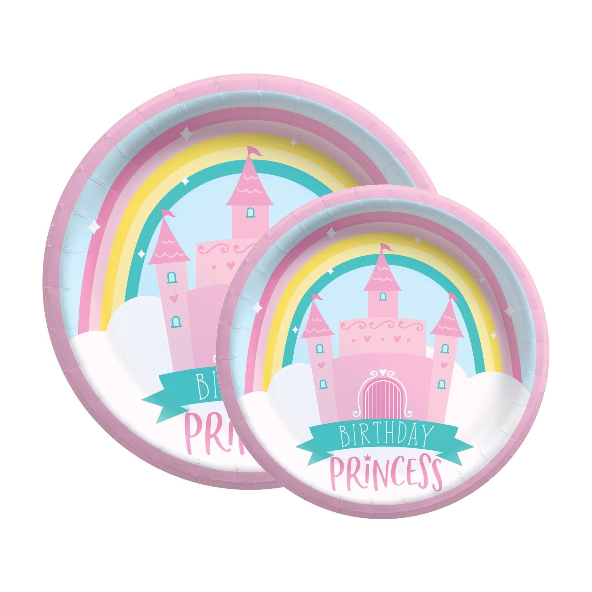 Princess Castle Birthday Dessert Plates, Pack of 8 | Amazing Pinatas