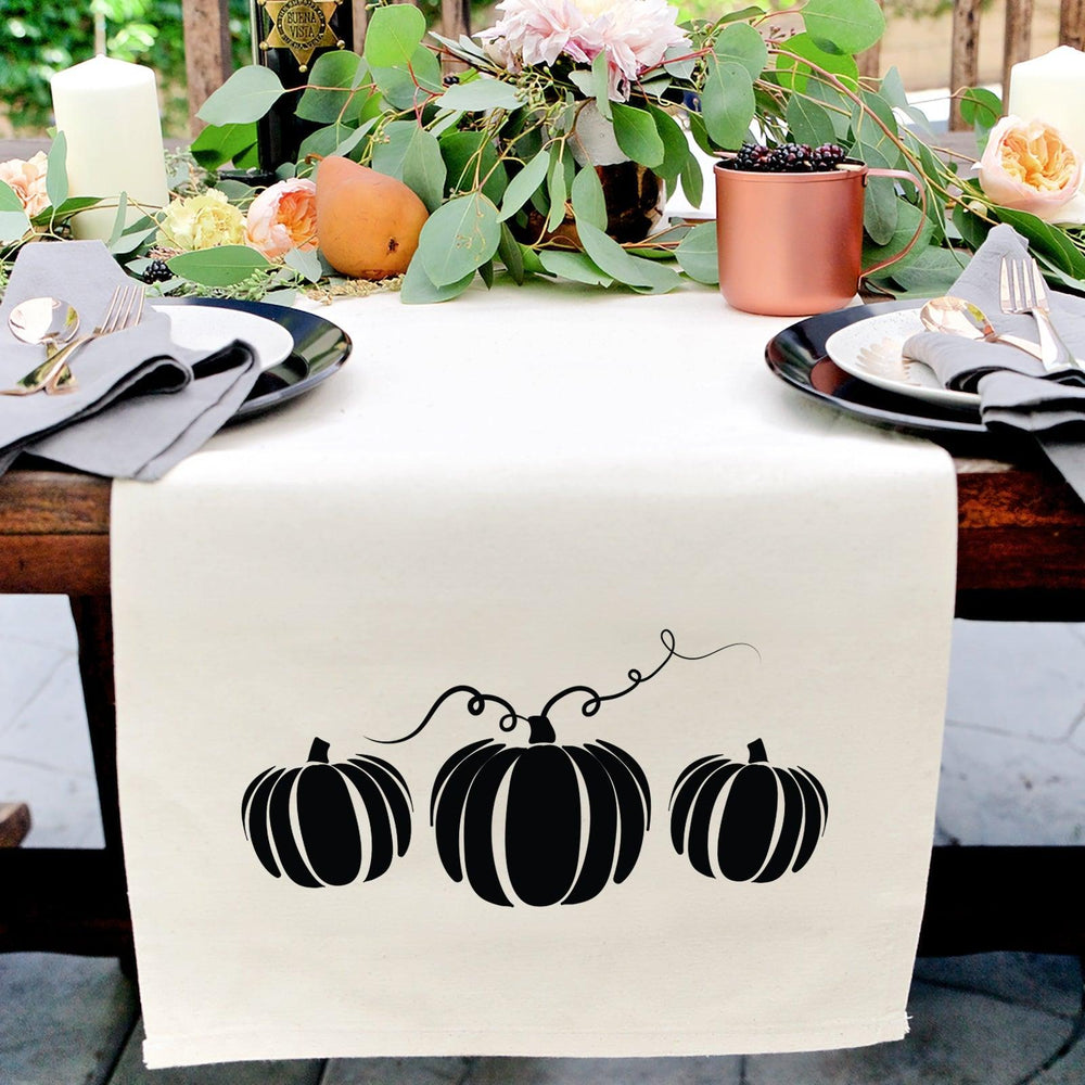 Pumpkin Cotton Canvas Table Runner | Amazing Pinatas 