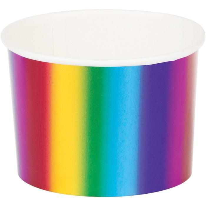 Rainbow Foil 8 oz Treat Cups, 6 ct | Amazing Pinatas 