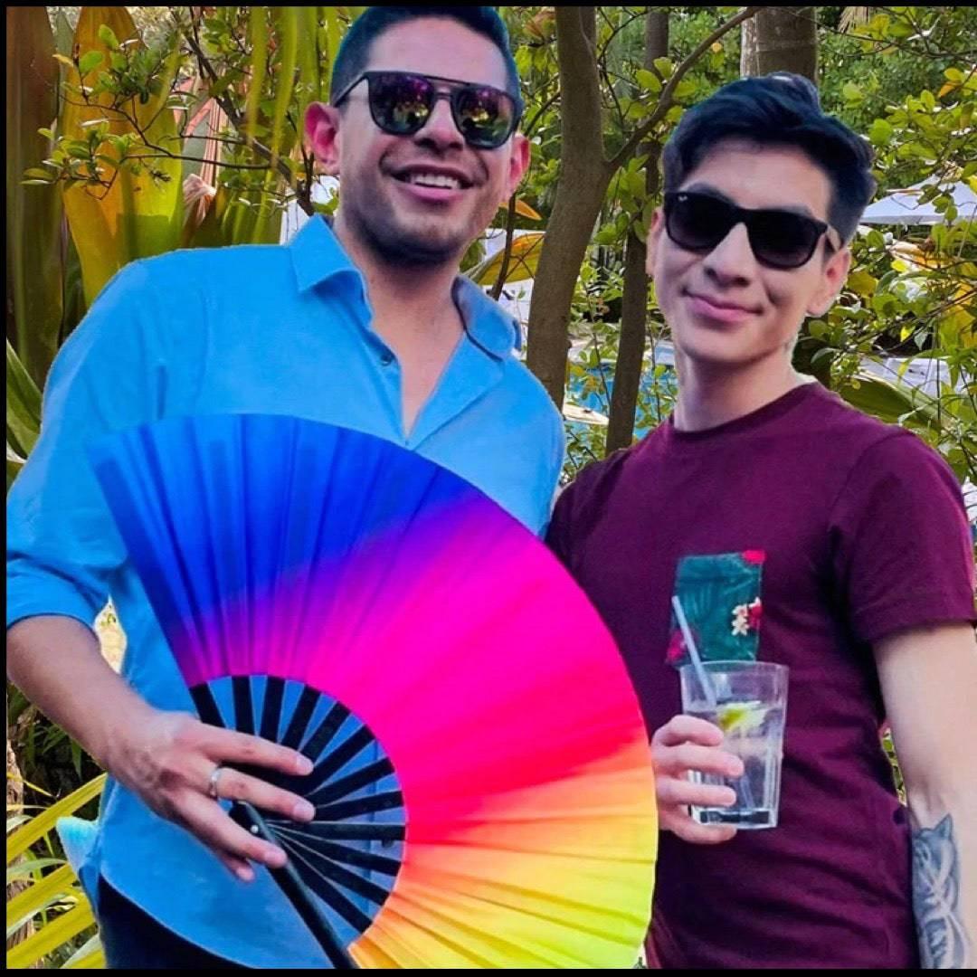 Rainbow Rave Fan (UV) | Amazing Pinatas 