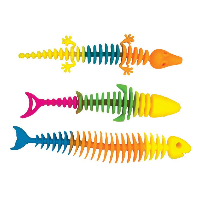Rainbow Reptile Skeleton Toy | Amazing Pinatas 