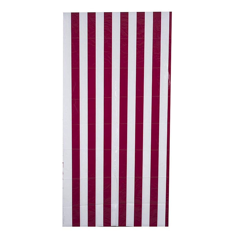 Red And White Striped Carnival Table Cloth 8 Pack | Amazing Pinatas 