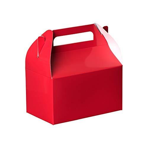 Red Party Favors Paper Treat Boxes 6.25" X 3.75" X 3.5" 20 Pack | Amazing Pinatas 