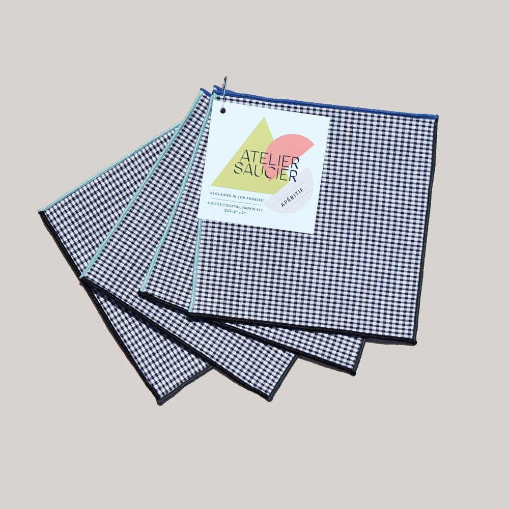 
                  
                    Retro Gingham Cocktail Napkins | Set of 4 | Amazing Pinatas 
                  
                