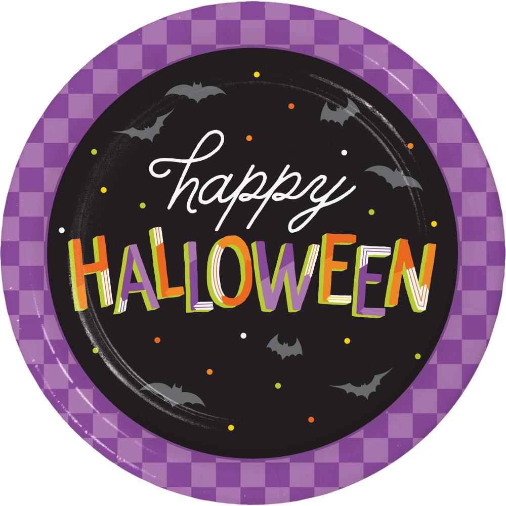 Retro Halloween Dinner Plate (8 per Pkg) | Amazing Pinatas 