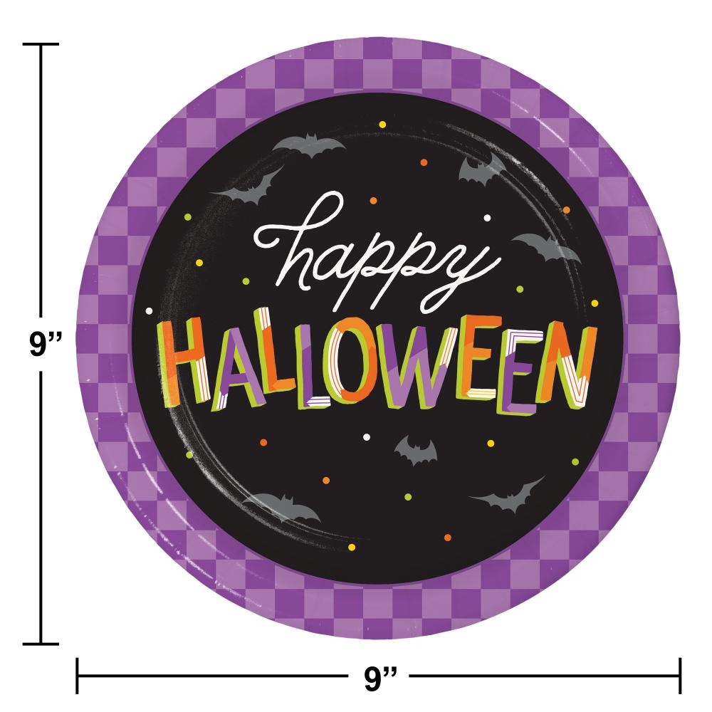 Retro Halloween Dinner Plate (8 per Pkg) | Amazing Pinatas 