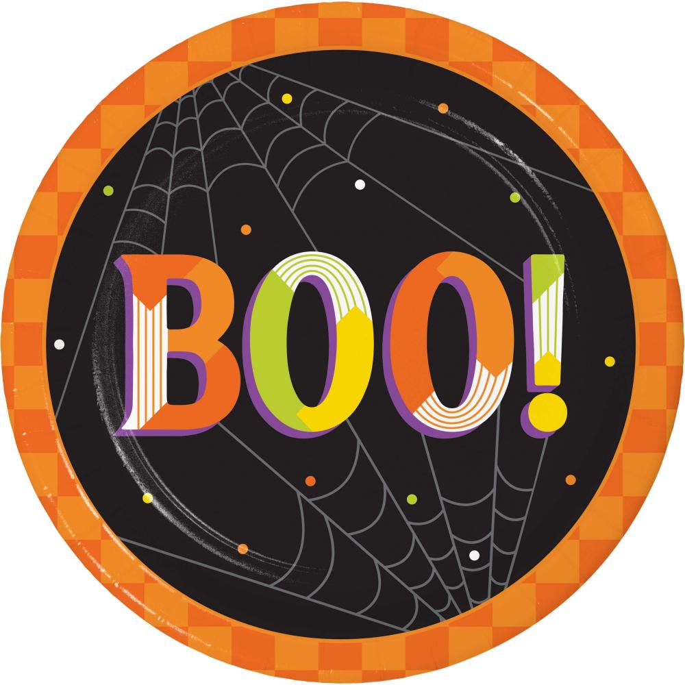 Retro Halloween Luncheon Plate (8 per Pkg) | Amazing Pinatas 