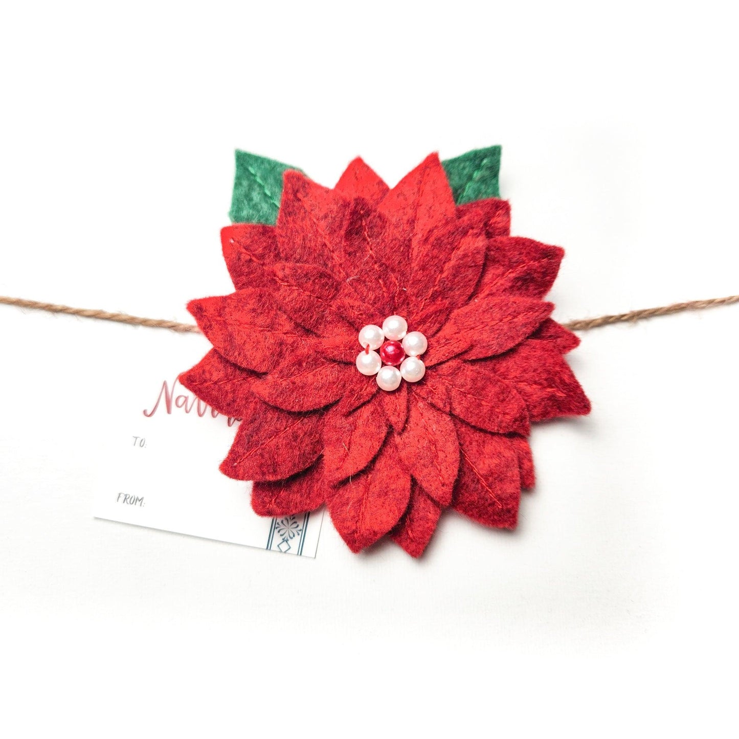 Reusable Poinsettia Gift Bow | Amazing Pinatas 