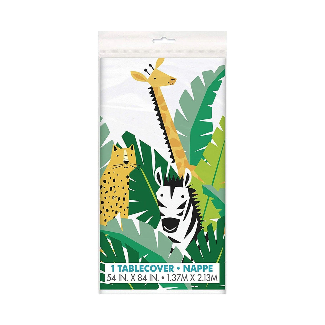Safari Animal Birthday Party Table Cover | Amazing Pinatas – Amazing ...