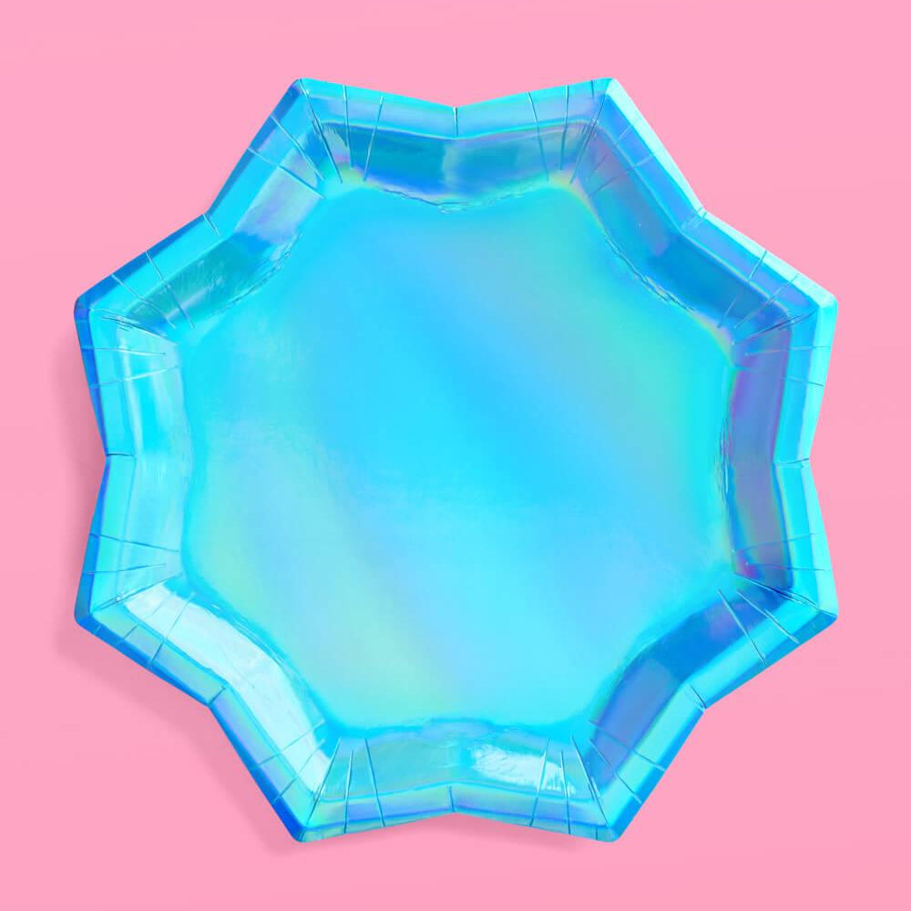 
                  
                    Blue Shimmer Plates - 25 paper plates
                  
                