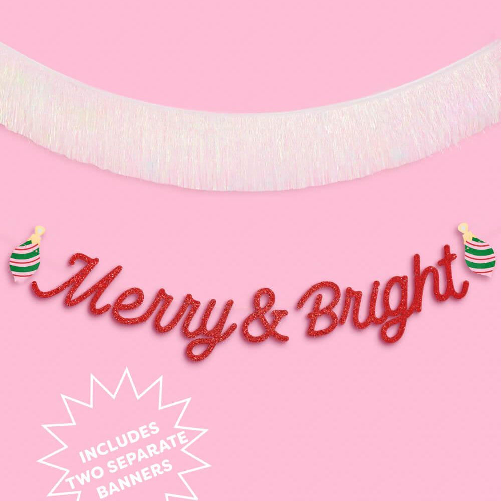 
                  
                    Merry & Bright Banner - two piece banner
                  
                