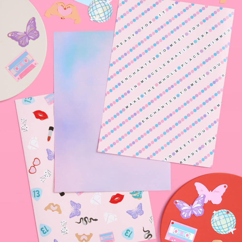 Gifting Era Wrapping Paper - 12 sheets + 16 tags