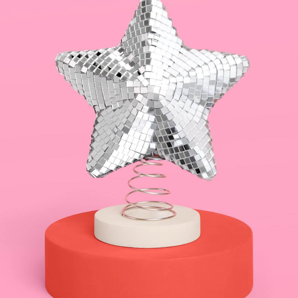 
                  
                    Disco Star Tree Topper - christmas tree topper
                  
                