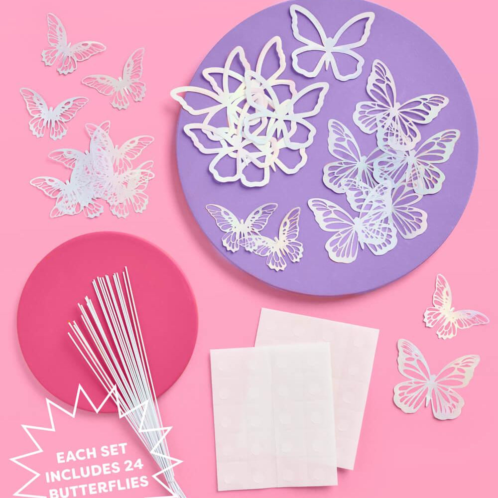 Butterfly Cake Topper - 3D foil cake topper