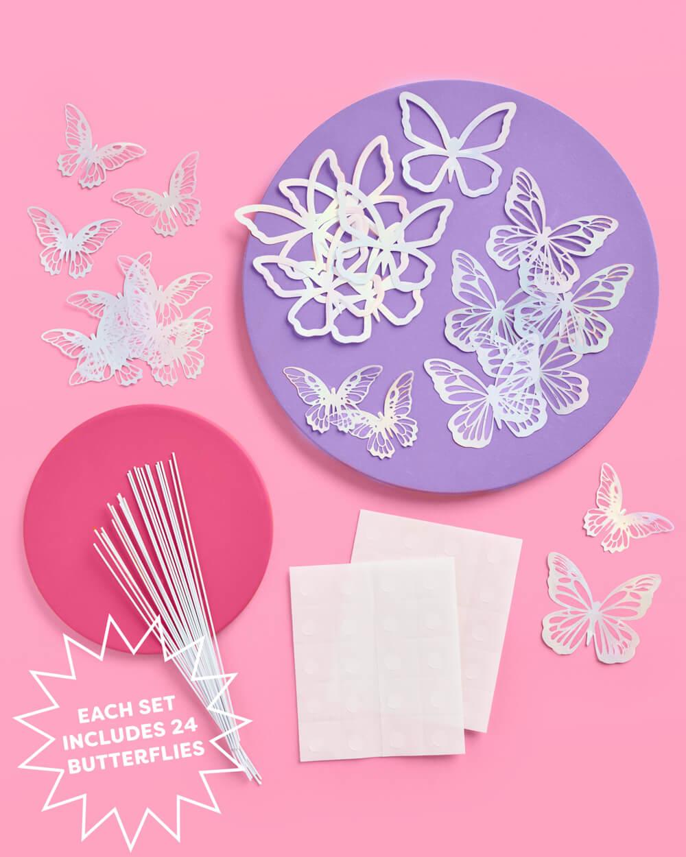 Butterfly Cake Topper - 3D foil cake topper