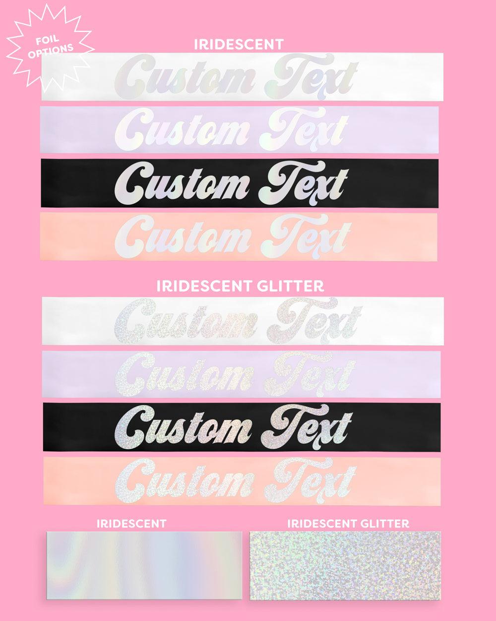 Disco Custom Sash - customizable sash