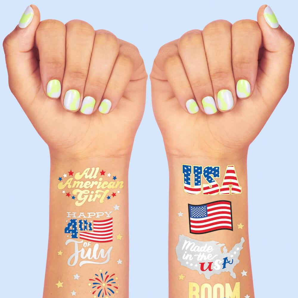 Let's Get Lit Tats - 30 foil temporary tattoos