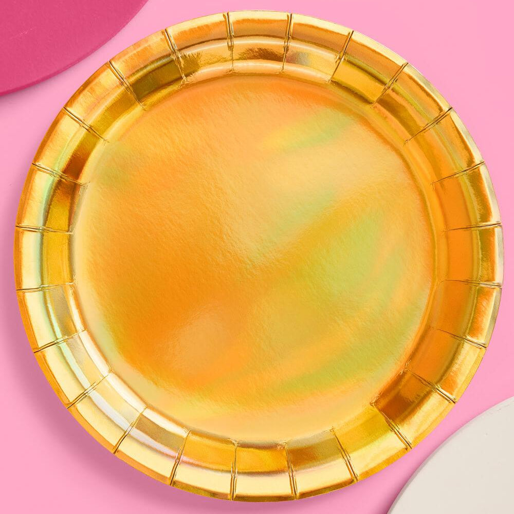 Golden Plates - 25 paper plates