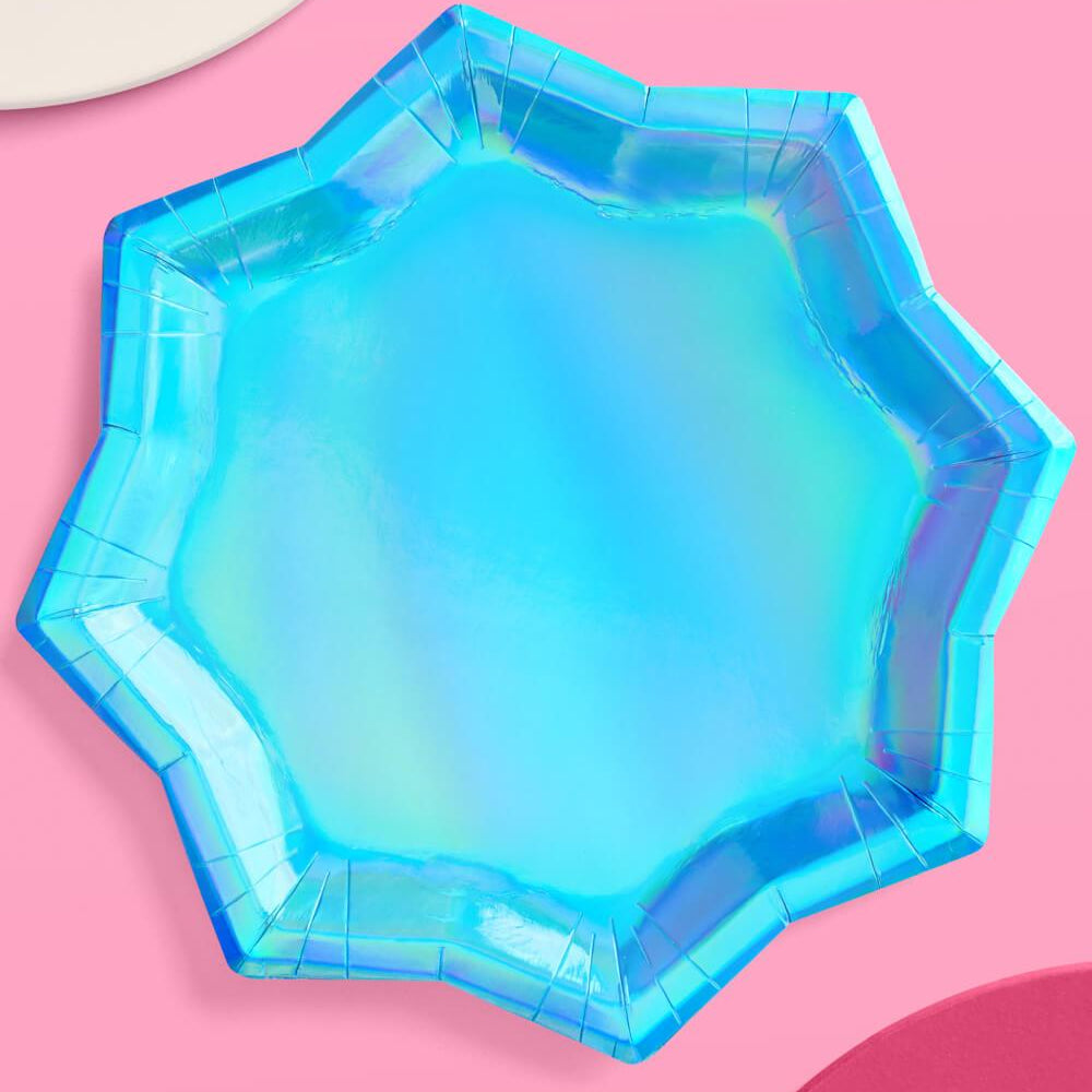 
                  
                    Blue Shimmer Plates - 25 paper plates
                  
                