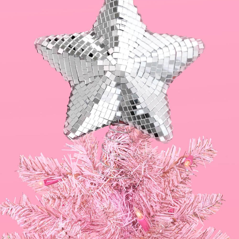 Disco Star Tree Topper - christmas tree topper