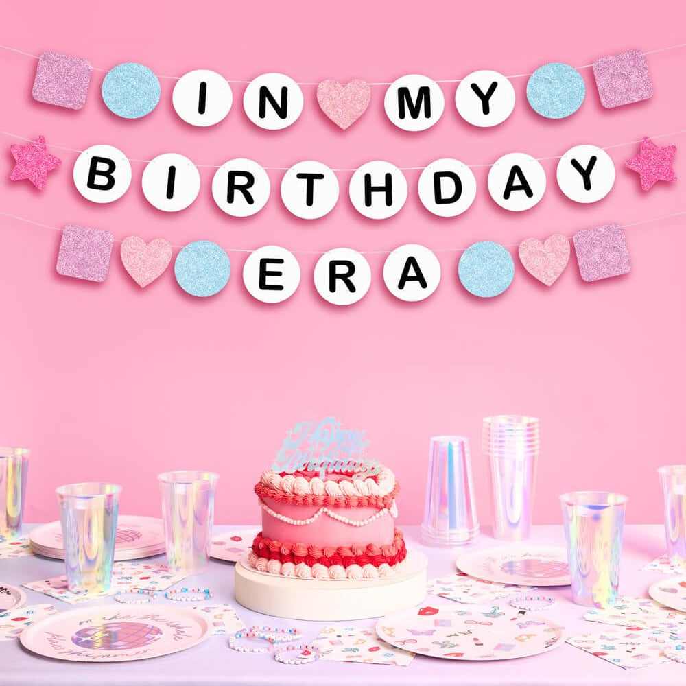 Bday Era Banner - friendship bracelet banner