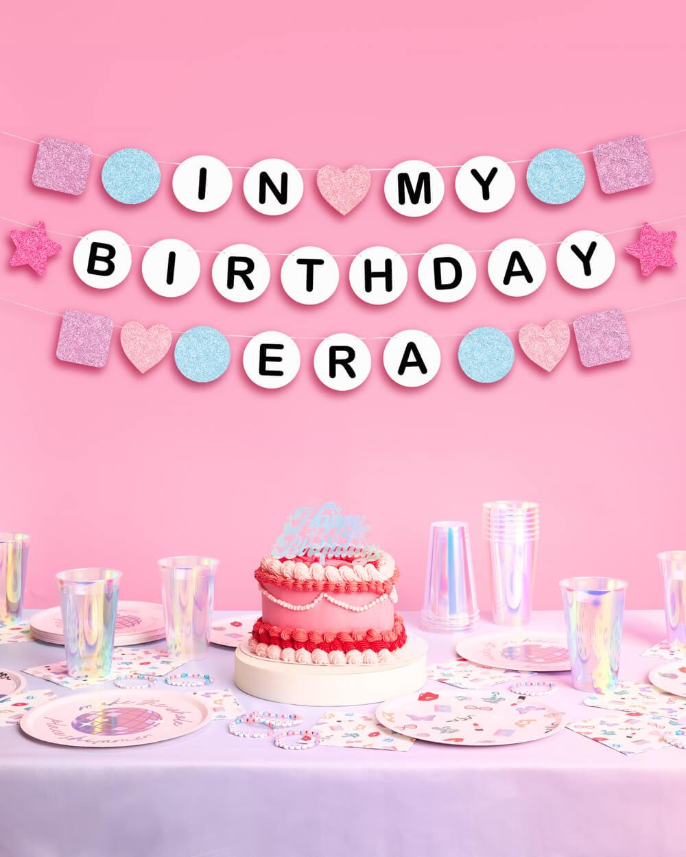 Bday Era Banner - friendship bracelet banner