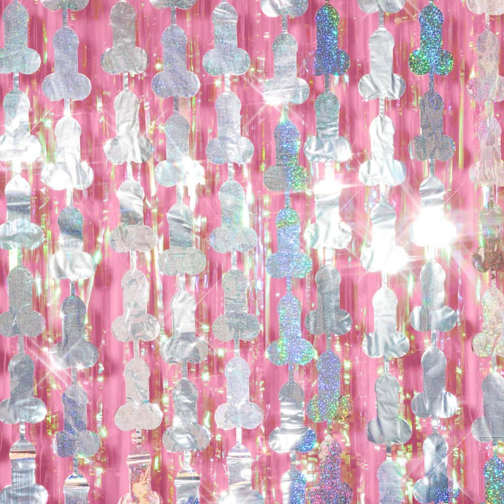 Penis Curtain Pack - iridescent foil curtains