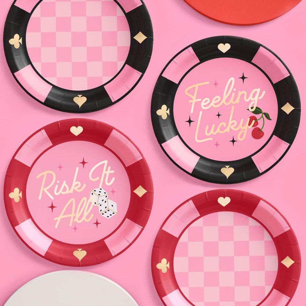 Feeling Lucky Plates - 24 paper plates