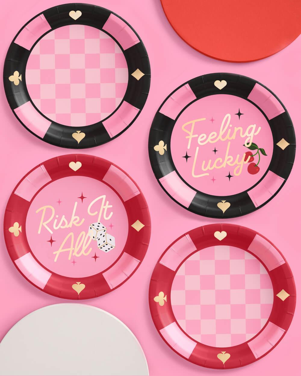 Feeling Lucky Plates - 24 paper plates