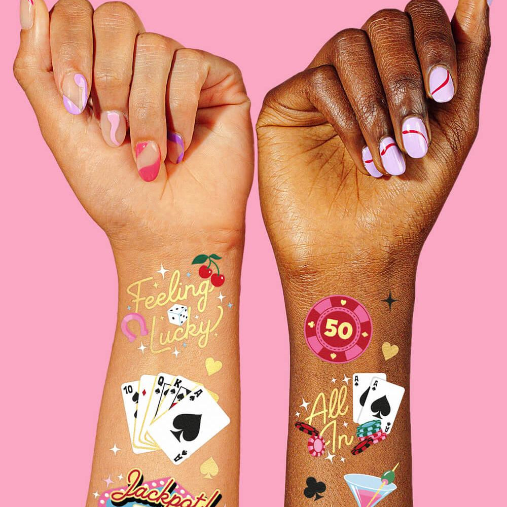 Feeling Lucky Tats - 50 temporary tattoos