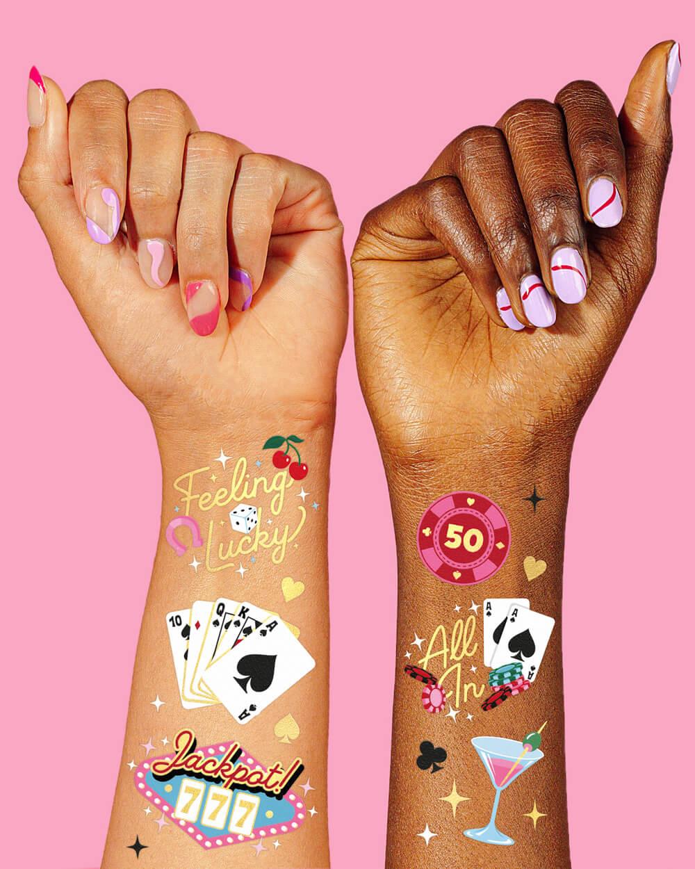 Feeling Lucky Tats - 50 temporary tattoos