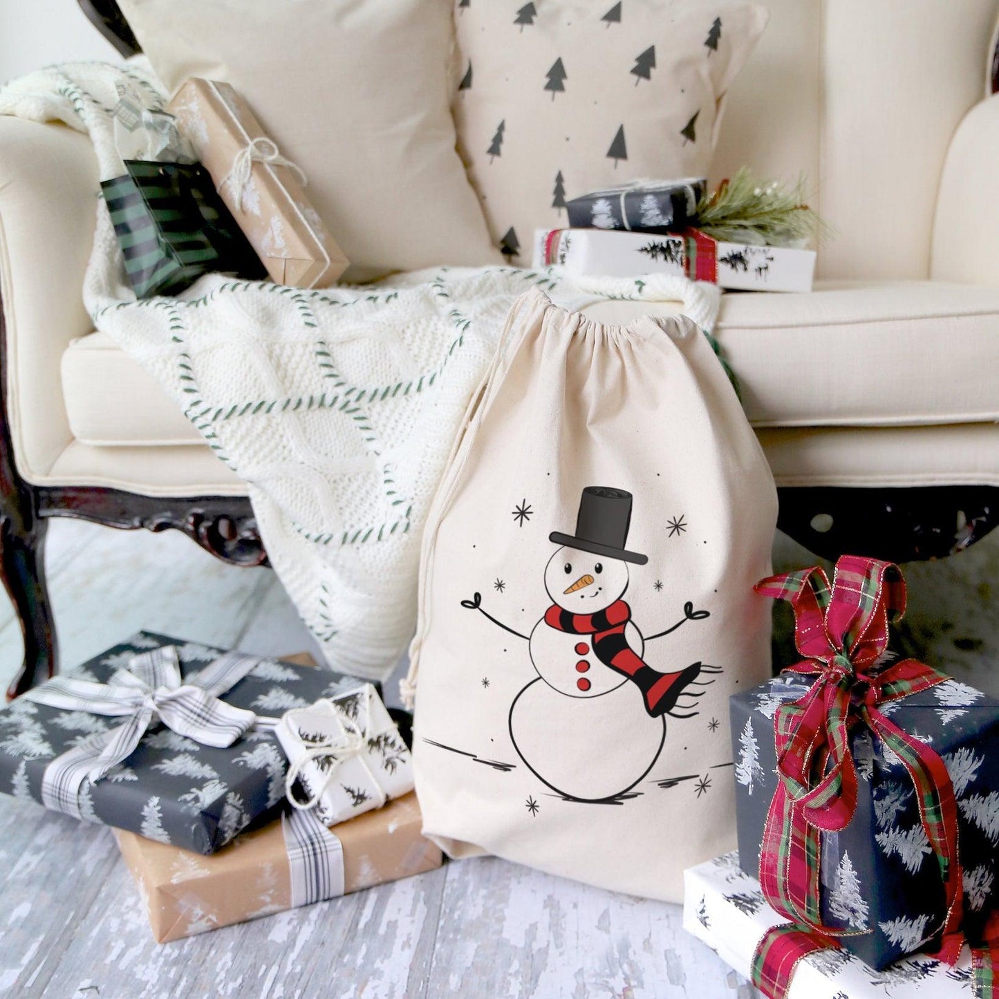 Snowman Christmas Santa Sack | Amazing Pinatas 