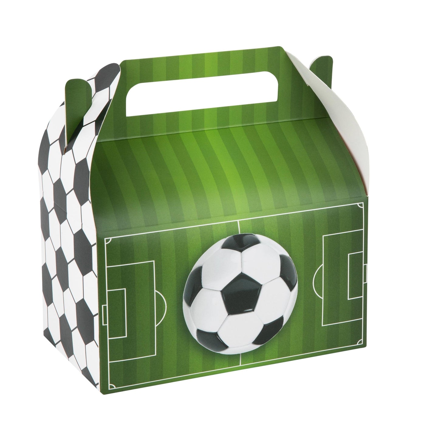 Soccer Paper Treat Box Birthday, Game Day and Holiday Party Decor 6.25x3.75x3.5 Inches 20 Pack | Amazing Pinatas 