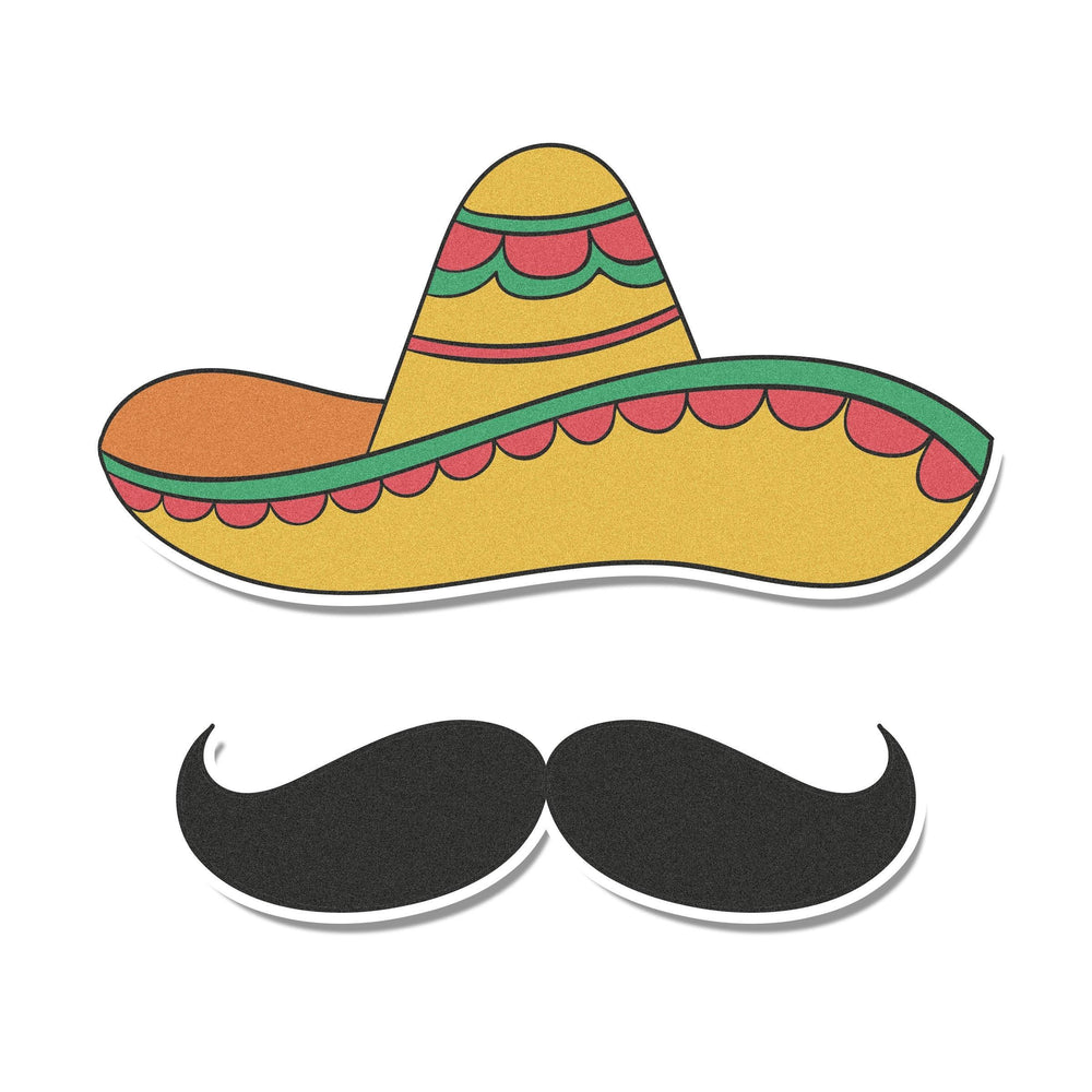 Sombrero & Mustache Edible Cupcake Toppers | Amazing Pinatas 