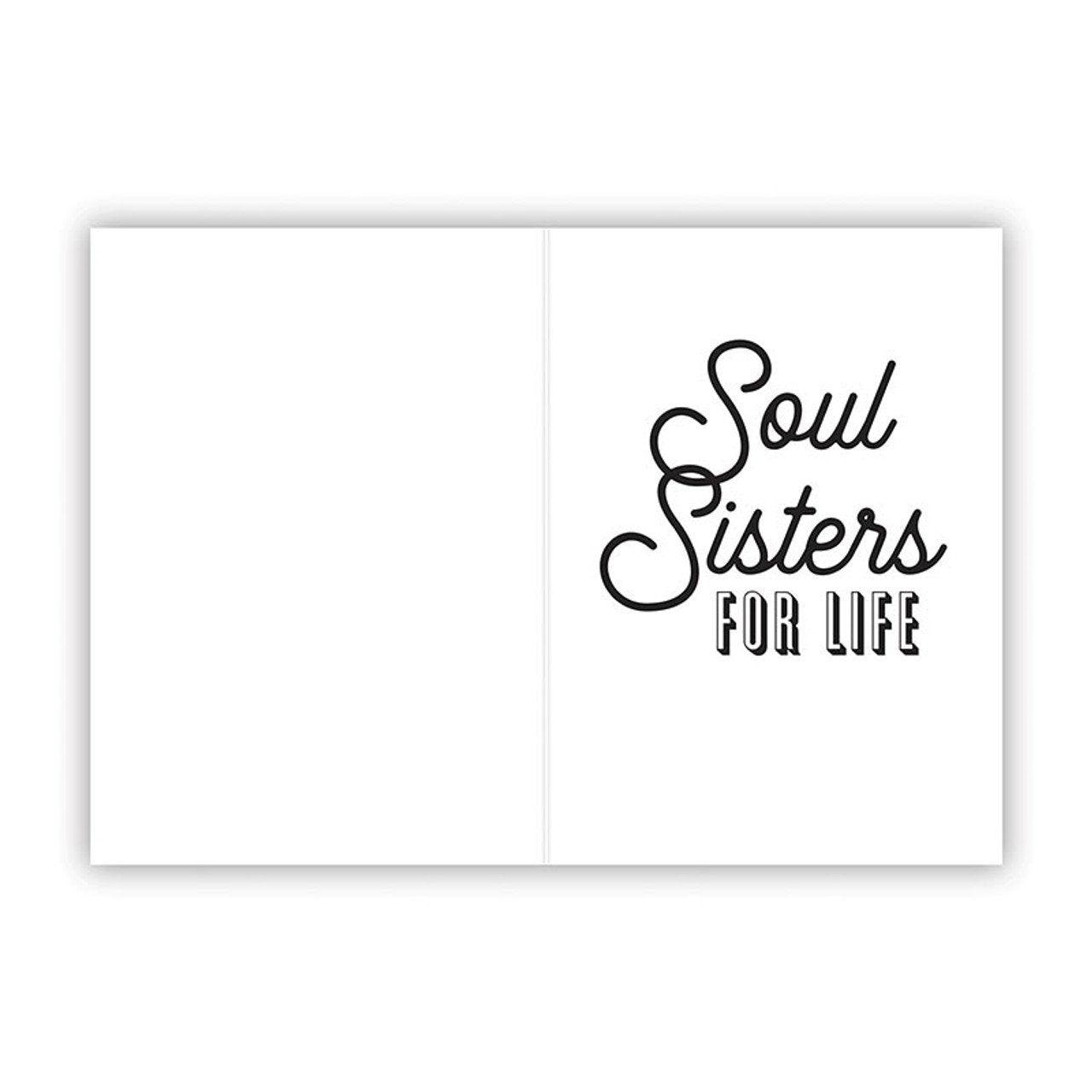Soul Sisters Motel Style Keychain with Greeting Card | Amazing Pinatas 