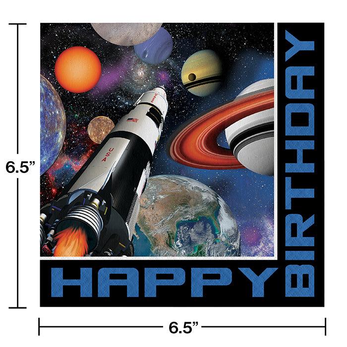 Space Blast Birthday Napkins, 16 ct | Amazing Pinatas 