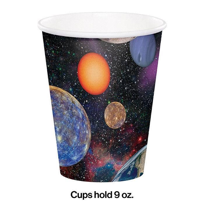 Space Blast Hot/Cold Paper Paper Cups 9 Oz., 8 ct | Amazing Pinatas 