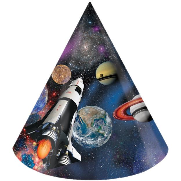 Space Blast Party Hats, 8 ct | Amazing Pinatas 