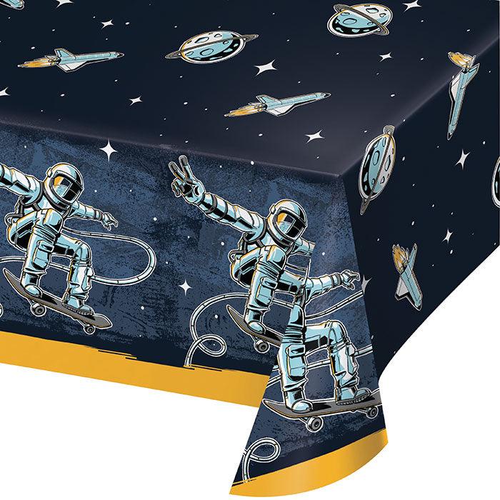 Space Skater Tablecover, Paper 54"x102" 1ct | Amazing Pinatas 